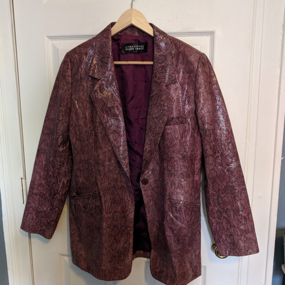 Purple Snake Skin Blazer